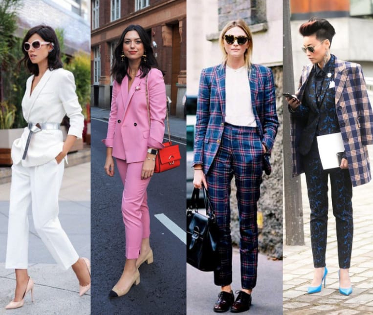 How to look feminine or boyish wearing a women's suit Fashion as a